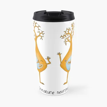 Кофейная кружка для путешествий Immature Neurons, термокружка для кофе, элегантные кофейные чашки