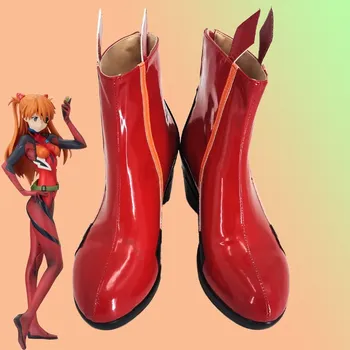 Красные туфли для косплея Shin Seiki Evangerion EVA 02 Asuka Langley Soryu