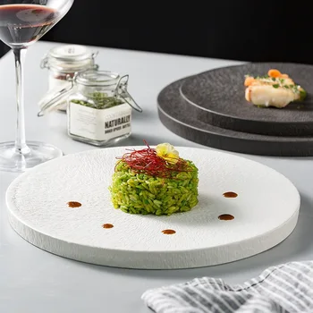 Креативная тарелка для еды в европейском стиле, тарелка для стейка, плоская тарелка, бытовая керамическая посуда, роскошный сервиз для ресторана отеля