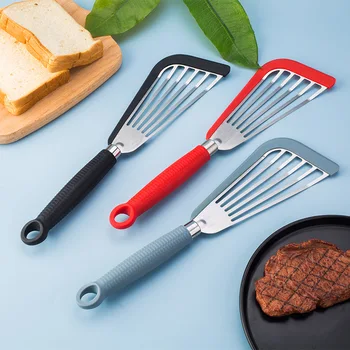 Кухонная лопатка для сковороды, пищевая силиконовая лопатка с ручкой, Антипригарные принадлежности для приготовления пищи, выпечки, Кухонные инструменты