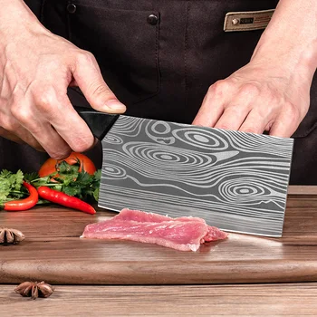 Кухонные Ножи из нержавеющей стали для нарезки мяса Рыбы Овощей Профессиональный китайский Мясницкий Тесак Кухонные инструменты шефповара