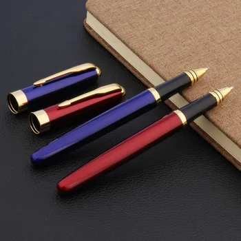 Металлическая классическая ручка-Роллер 388 красный синий Золотой Школьник Офисные Подарки Канцелярские принадлежности