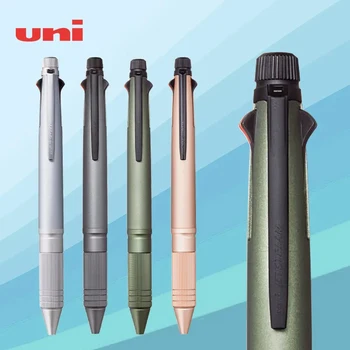 Многофункциональная Шариковая ручка Uni Metal 5 в 1 / Механический карандаш С Матовой Краской Jetstream С Низким центром тяжести Гелевая ручка Office