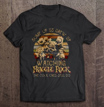 Мужская Забавная футболка, Модная футболка, Некоторые из нас Выросли, Наблюдая За Fraggle Rock, Крутые Все еще делают Винтажную версию Женской футболки