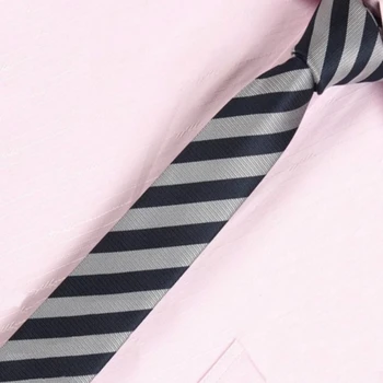 Мужские темно-серые галстуки в полоску, классический тонкий галстук на шее, деловой галстук для жениха, свадебная вечеринка, SK261