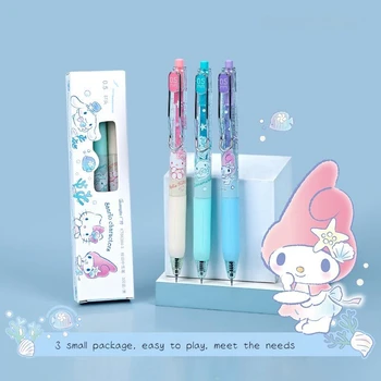 Мультяшная Нейтральная ручка Sanrio Kawaii Melody Cinnamoroll Hello Kitty Прессованная Нейтральная Ручка Ocean Series 0,5 мм Фирменная ручка оптом
