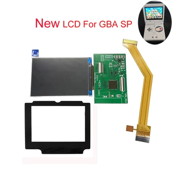 Новый ЖК-экран IPS для GBA SP с высокой яркостью ЖК-дисплея для GameBoy Advance SP с низким энергопотреблением Простая установка