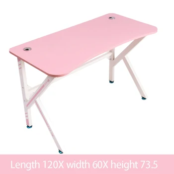 Новый розовый компьютерный стол для милой девушки, домашний игровой стол, вращающийся и регулируемый 100X60X73,5 см, продвижение киберспортивного стола