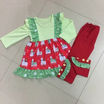 Одежда для малышей, костюм с длинными рукавами для девочек, бутик детской одежды в рождественском стиле, наряды