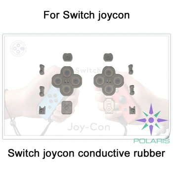 Оригинал для Nintendo Switch NS Joy-Con, левый и правый контроллер, комплект проводящих резиновых силиконовых кнопок для JoyCon