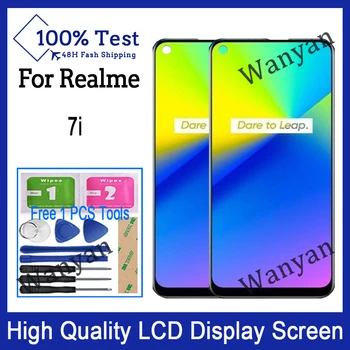 Оригинальные Запасные Части Для Дигитайзера с Сенсорным экраном Realme 7i LCD Display