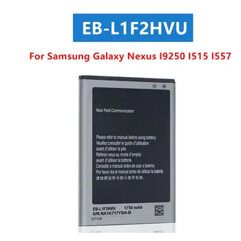 Оригинальный Аккумулятор Телефона EB-L1F2HVU Для Samsung Galaxy Nexus I9250 I515 I557 Аутентичная Замена Аккумулятора Телефона 1750 мАч