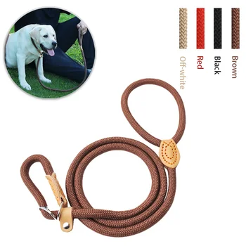 Поводок для домашних животных, нейлоновая веревка, поводок для собак, регулируемый ошейник для собак, альпинистская цепь для защиты шеи от инсульта, прогулочная веревка для домашних животных