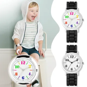 Повседневные Маленькие Изысканные Модные Детские Силиконовые Кварцевые Часы Для школьниц Часы Мужские Erkek Kol Saati Relojes Para Mujer 2023