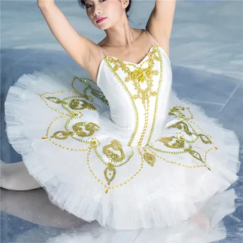 Профессиональная высококачественная одежда от кутюр Нестандартного размера, нестандартного цвета, танцевальные дети, девочки носят белую балетную пачку
