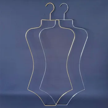 Пять металлических вешалок для женских купальников цвета: золотистый, серебристый, креативный дизайн, Современная вешалка для одежды на все тело, вешалка для нижнего белья