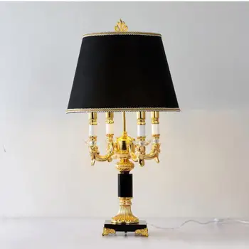 Роскошная настольная лампа из хрусталя для гостиной, Прикроватная лампа для спальни, Креативный Светодиодный светильник, Современные Декоративные настольные лампы с абажуром