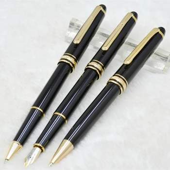 роскошная черная шариковая ручка MB 163 Roller / шариковая ручка / авторучка канцелярские принадлежности для письма шариковыми ручками monte в подарок на день рождения