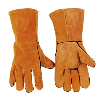 Сварочные перчатки, хорошо впитывающие пот и теплоизоляцию, сварочные перчатки, перчатки для камина, печи, выпечки, гриля