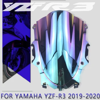 Совершенно Новый Экран Для Yamaha YZF-R3 YZF-R25 YZF R3 A R25 2019 2020 Мотоцикл Велосипед Лобовое Стекло Ветрозащитный Double Bubble