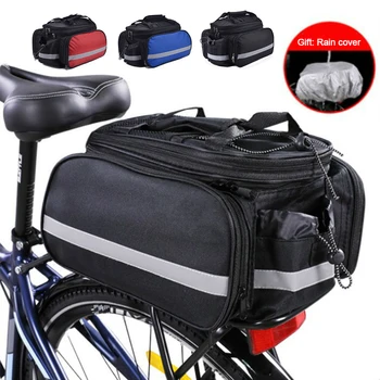 Сумка для переноски велосипеда MTB Сумка для велосипедной стойки Багажник Велосипедная Многофункциональная дорожная сумка большой емкости с дождевиком