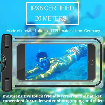 Универсальный водонепроницаемый чехол 360 Full Cover для Vivax Point X2, подводная светящаяся сумка для телефона Vivax Smart Fly 3