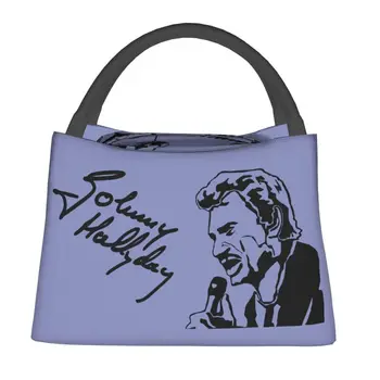 Французская легенда рока Джонни Холлидей, термоизолированные сумки для ланча, женская переносная сумка для ланча для кемпинга, путешествий, еды