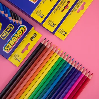 Цветной карандаш Детская ручка для рисования Набор карандашей для начальной школы 18/24/36/48 Цветной масляный карандаш