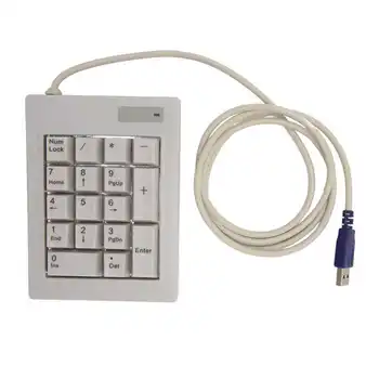 Цифровая клавиатура 17 клавишная мини цифровая панель для офиса для финансов для бухгалтерского учета